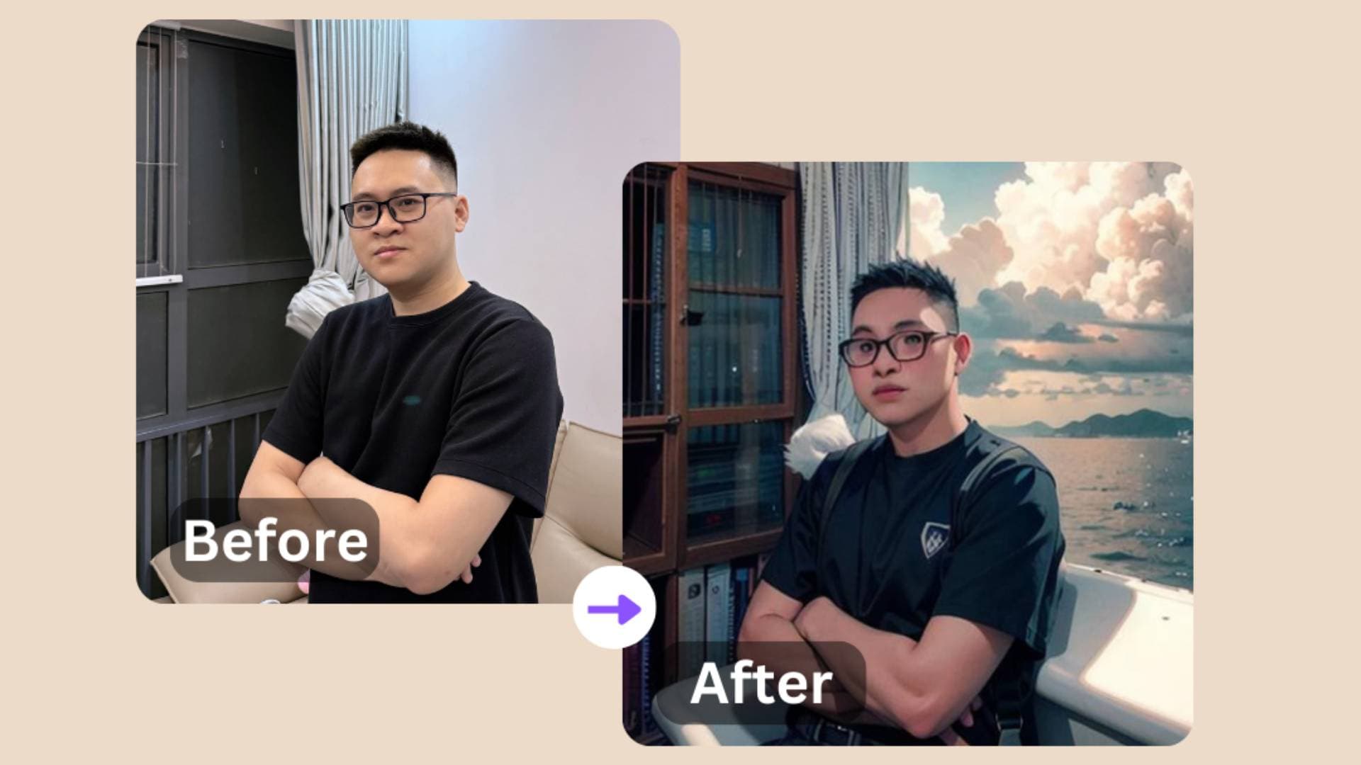 Chỉnh sửa ảnh với AI effects trong Capcut