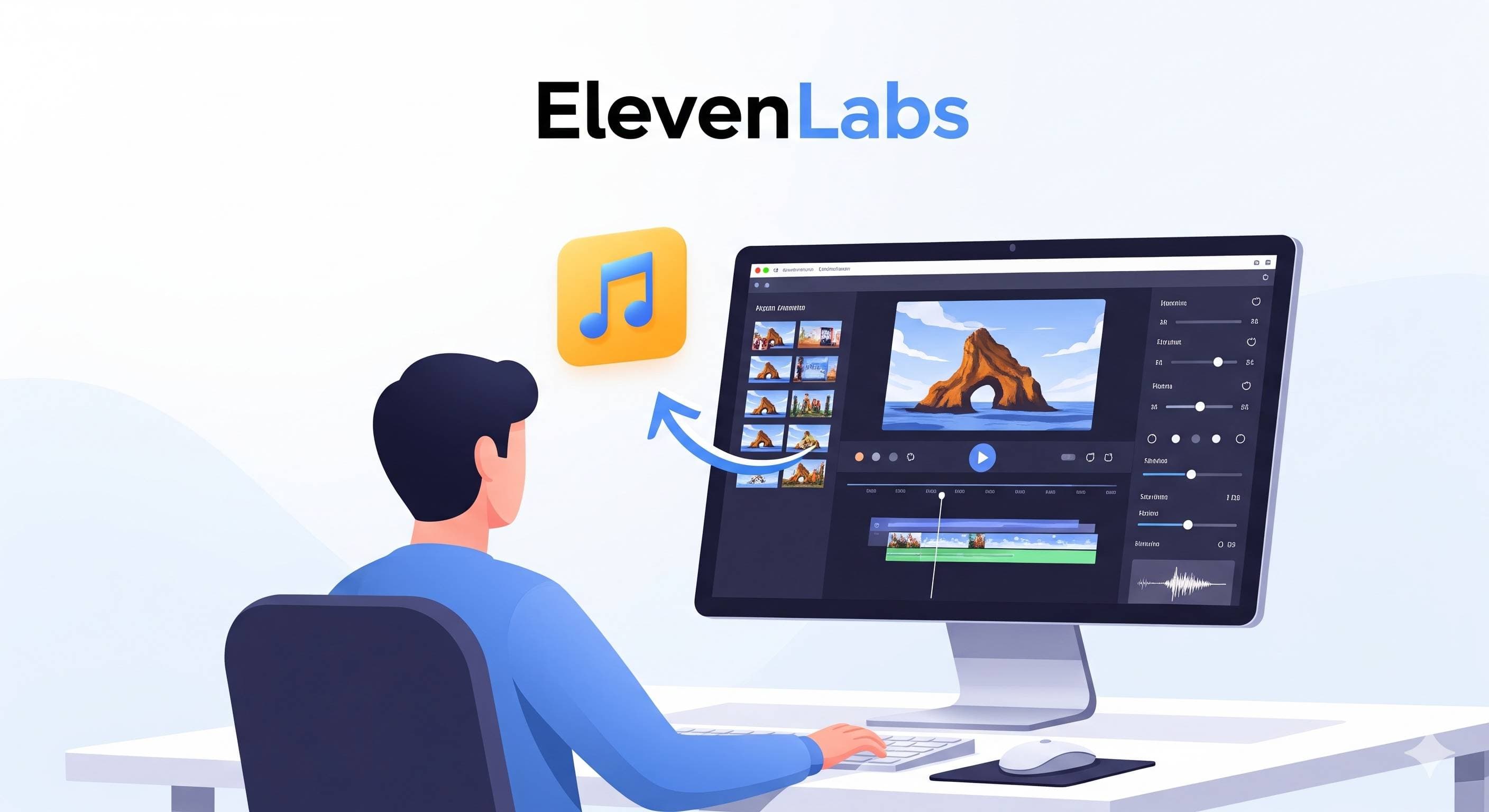 Tự động ghép nhạc cho video với ElevenLabs